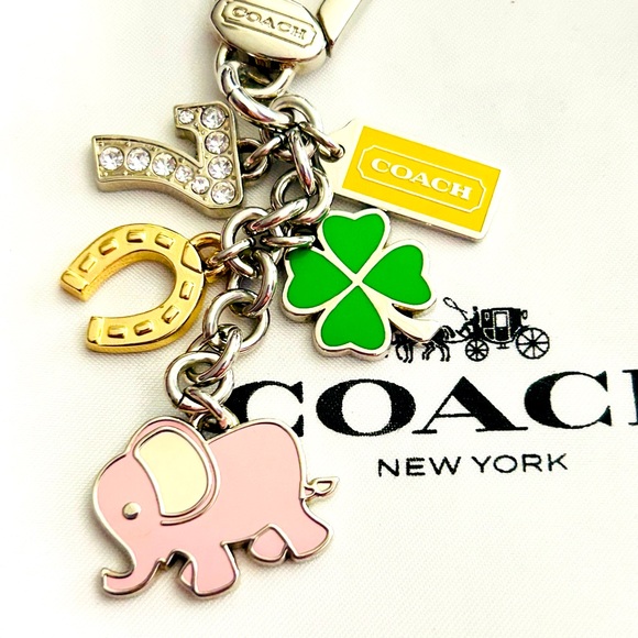 NWOT Coach Charm Keychain/ Bag Charm - Picture 5 of 11